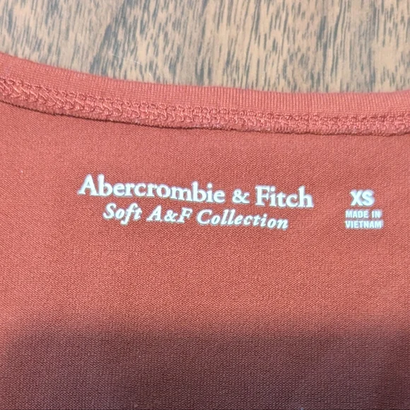 Abercrombie & Fitch Rust V Neck Bodysuit - Picture 2 of 2